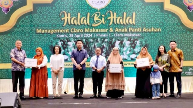 Hotel Claro Makassar Gelar Halalbihalal Bersama Anak Panti Asuhan.