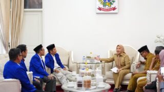Wakil Gubernur Sulawesi Selatan, Fatmawati Rusdi, menerima kunjungan silaturahmi Majelis Pimpinan Wilayah Ikatan Cendekiawan Muslim Indonesia (ICMI) Muda Sulsel di Rumah Jabatan Wakil Gubernur, Jalan Yusuf Dg Ngawing, Makassar, Senin, (15/9/2025).